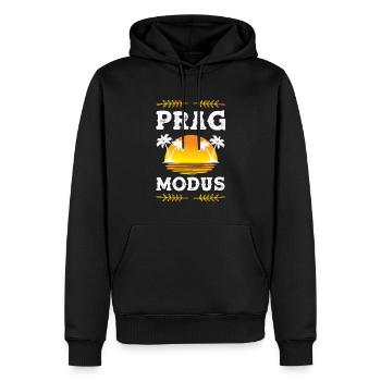 Prague Mode - Sweat à capuche Premium bio Homme - noir - Devant - Nico (187cm)