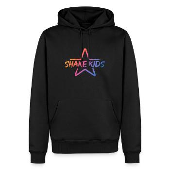 SHAKE KIDS - dein Tanzprogramm - Männer Premium Bio Hoodie - Schwarz - Vorne - Nico (187cm)
