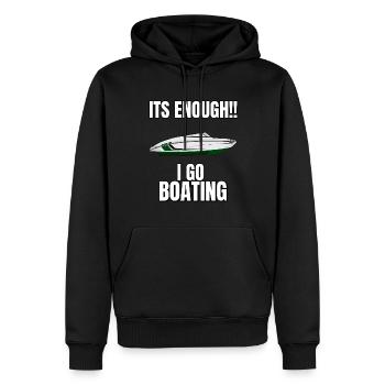 Régate de bateaux . Yacht à moteur à moteur. Yacht à voile - Sweat à capuche Premium bio Homme - noir - Devant - Nico (187cm)