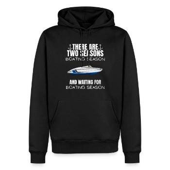 Régate de bateaux . Yacht à moteur à moteur. Yacht à voile - Sweat à capuche Premium bio Homme - noir - Devant - Nico (187cm)