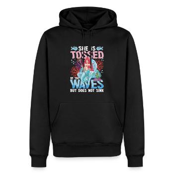 Niedliche Meerjungfrau Wellen Meer für alle - Männer Premium Bio Hoodie - Schwarz - Vorne - Nico (187cm)