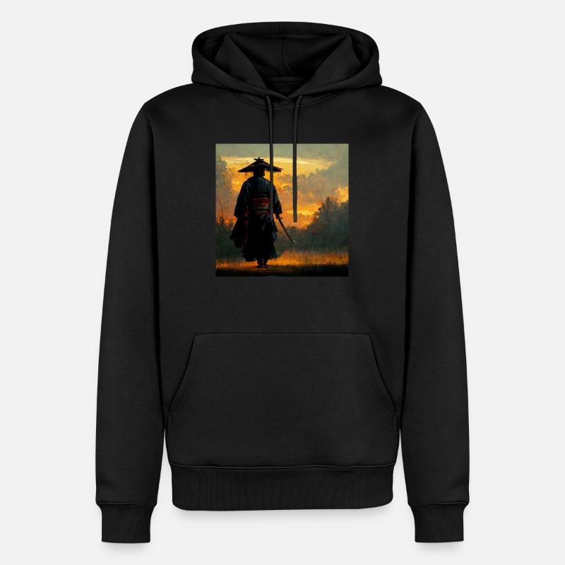 Samurai - Sweat à capuche Premium bio Homme - noir