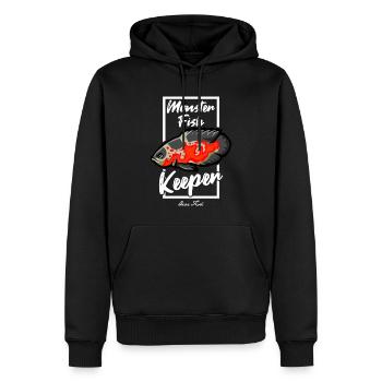 Monster Fish Keeper Oscar Fish - Männer Premium Bio Hoodie - Schwarz - Vorne - Nico (187cm)