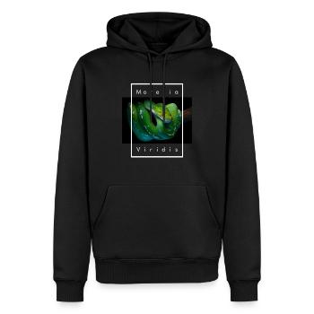 Morelia Viridis Green Tree Python Snake Keeper - Men’s Premium Organic Hoodie - black - Front - Nico (187cm)