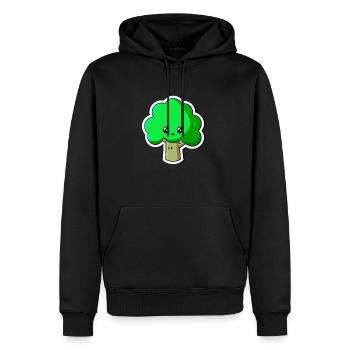 Un arbre peut aussi être mignon - Sweat à capuche Premium bio Homme - noir - Devant - Nico (187cm)