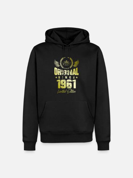 Édition limitée 1961 - Sweat à capuche Premium bio Homme - noir
