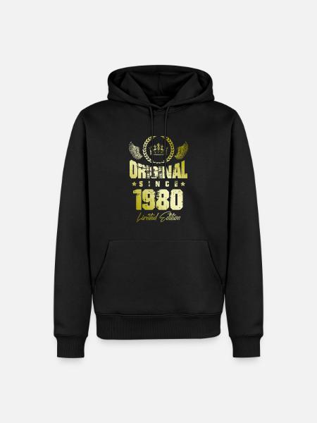 1980 limited edition - Men’s Premium Organic Hoodie - black