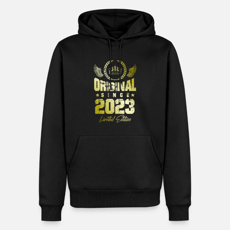 Édition limitée 2023 - Sweat à capuche Premium bio Homme - noir