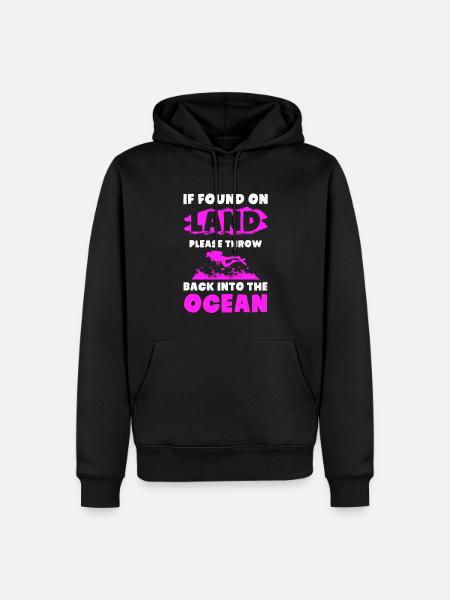 ocean diving - Men’s Premium Organic Hoodie - black
