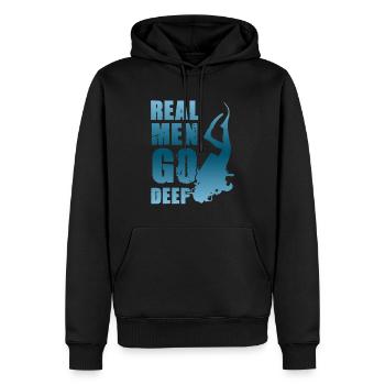 diving fun - Men’s Premium Organic Hoodie - black - Front - Nico (187cm)