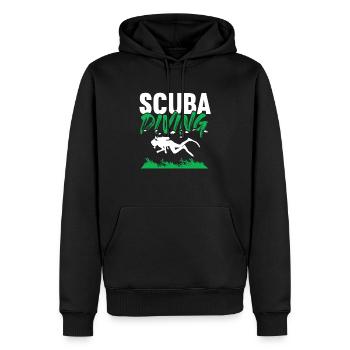 scuba tauchen - Männer Premium Bio Hoodie - Schwarz - Vorne - Nico (187cm)