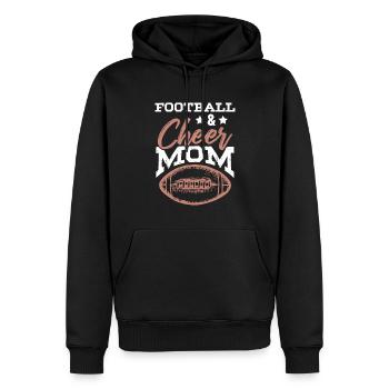 football cheerleading mama - Männer Premium Bio Hoodie - Schwarz - Vorne - Nico (187cm)