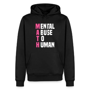 mathematics - Men’s Premium Organic Hoodie - black - Front - Nico (187cm)