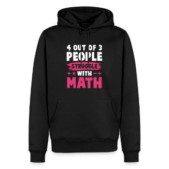 mathematics learning - Men’s Premium Organic Hoodie - black - Front - Nico (187cm)