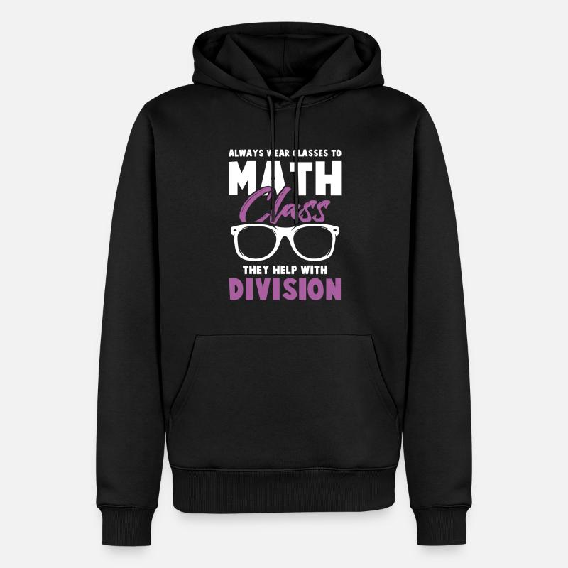 cours de mathématiques - Sweat à capuche Premium bio Homme - noir