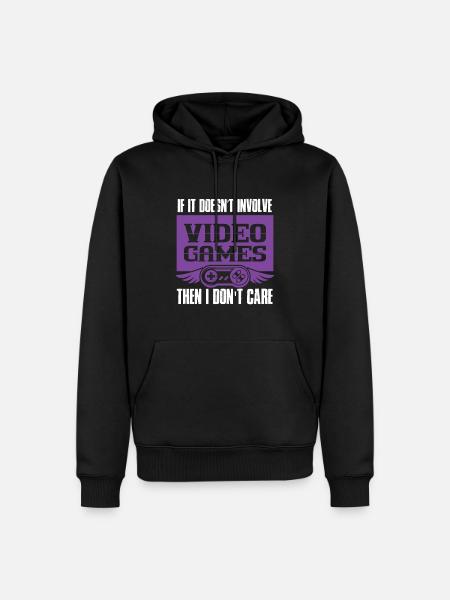 gamer video games - Men’s Premium Organic Hoodie - black