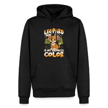 Leopard Print Is My Favorte Color - Männer Premium Bio Hoodie - Schwarz - Vorne - Nico (187cm)