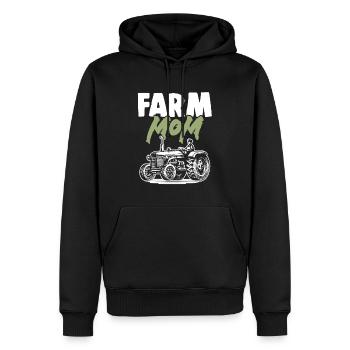 farm mom mama - Männer Premium Bio Hoodie - Schwarz - Vorne - Nico (187cm)