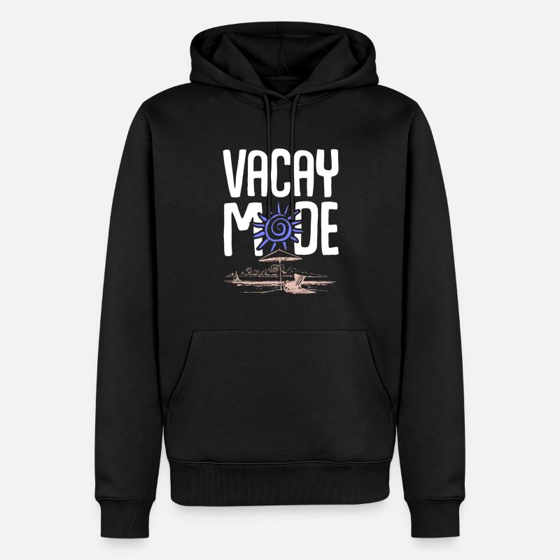 vacances d’été - Sweat à capuche Premium bio Homme - noir