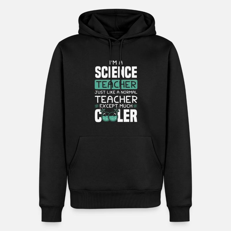Professeur de sciences - Sweat à capuche Premium bio Homme - noir