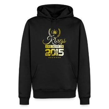 kings are born 2015 - Männer Premium Bio Hoodie - Schwarz - Vorne - Nico (187cm)