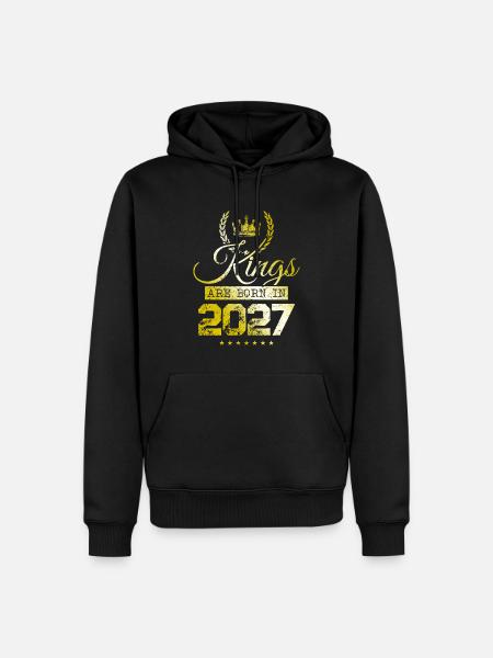kings are born 2027 - Men’s Premium Organic Hoodie - black