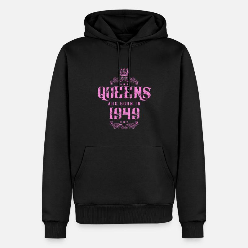 né en 1949 - Sweat à capuche Premium bio Homme - noir
