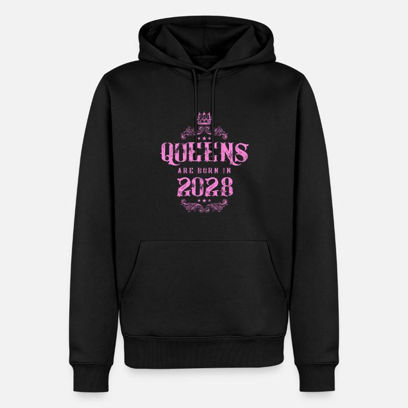 né en 2028 - Sweat à capuche Premium bio Homme - noir