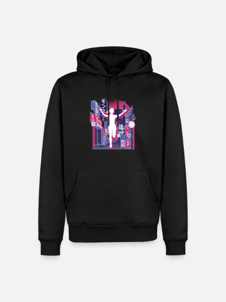 Asian City Marathon, Trail Running - Men’s Premium Organic Hoodie - black
