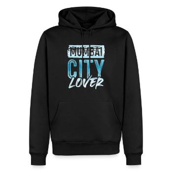 mumbai stadt liebe - Männer Premium Bio Hoodie - Schwarz - Vorne - Nico (187cm)