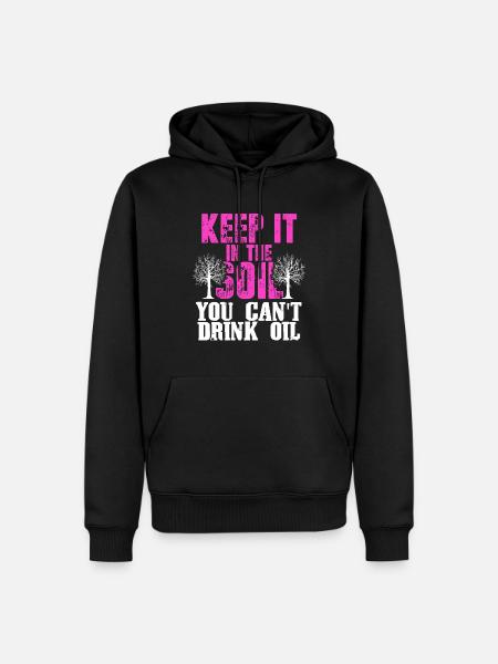 naturschutz umweltschutz - Männer Premium Bio Hoodie - Schwarz
