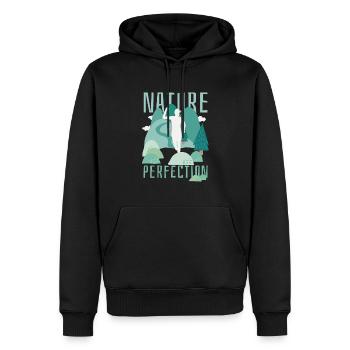 Marathon, TrailRunning Runner - Men’s Premium Organic Hoodie - black - Front - Nico (187cm)