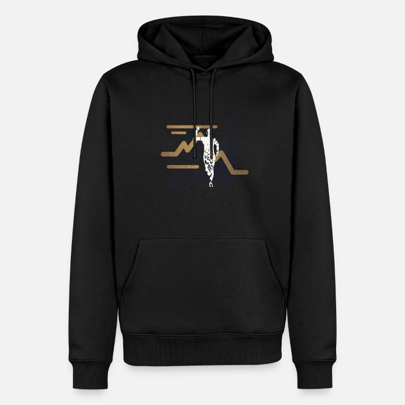 Marathon, TrailRunning Runner - Sweat à capuche Premium bio Homme - noir