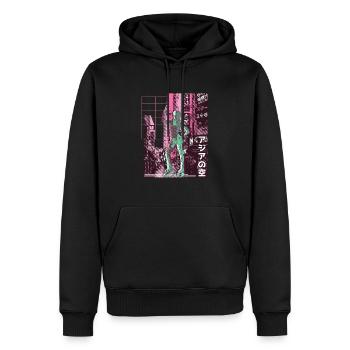 Asian City Jump Shoes Fitness - Sweat à capuche Premium bio Homme - noir - Devant - Nico (187cm)