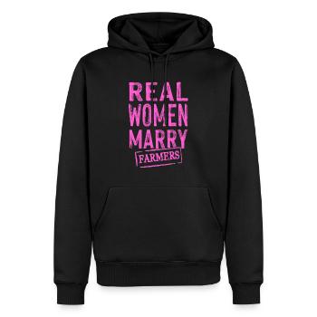 frauen heiraten bauern - Männer Premium Bio Hoodie - Schwarz - Vorne - Nico (187cm)
