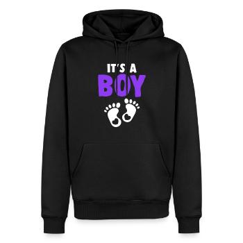 junge boy baby - Männer Premium Bio Hoodie - Schwarz - Vorne - Nico (187cm)