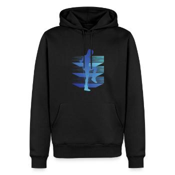 Geometrie Rope Jumping - Männer Premium Bio Hoodie - Schwarz - Vorne - Nico (187cm)