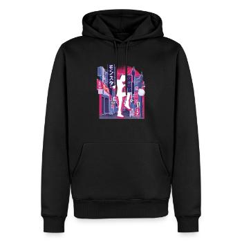 Asiatische Stadt Rope Jumping - Männer Premium Bio Hoodie - Schwarz - Vorne - Nico (187cm)