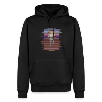 Linien Rope Jumping - Männer Premium Bio Hoodie - Schwarz - Vorne - Nico (187cm)