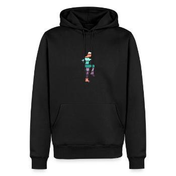 Retro Rope Jumping - Männer Premium Bio Hoodie - Schwarz - Vorne - Nico (187cm)