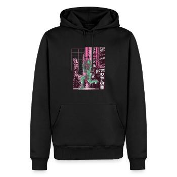 Asian City HIIT - Men’s Premium Organic Hoodie - black - Front - Nico (187cm)