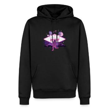Fabelhafte Welt des HIIT - Männer Premium Bio Hoodie - Schwarz - Vorne - Nico (187cm)