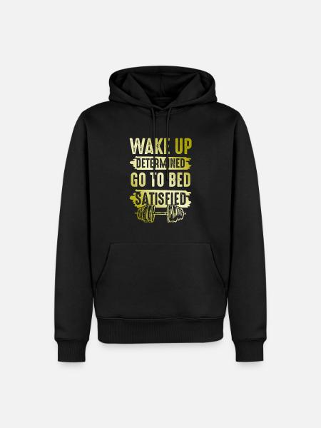 fitness sport workout - Herre Premium økologisk hoodie - sort