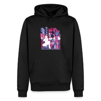 Arrowtag de la ville asiatique - Sweat à capuche Premium bio Homme - noir - Devant - Nico (187cm)