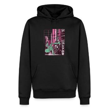 Arrowtag de la ville asiatique - Sweat à capuche Premium bio Homme - noir - Devant - Nico (187cm)