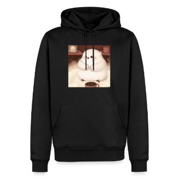 Animal moelleux - Sweat à capuche Premium bio Homme - noir - Devant - Nico (187cm)