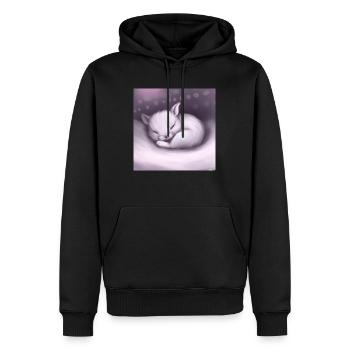 Animal moelleux - Sweat à capuche Premium bio Homme - noir - Devant - Nico (187cm)
