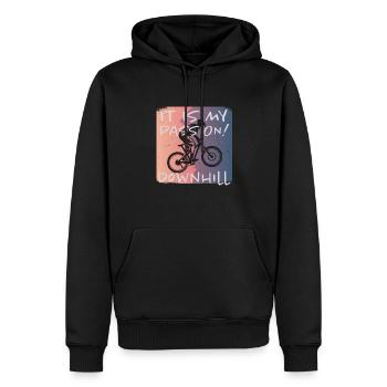 Grunge Descente - Sweat à capuche Premium bio Homme - noir - Devant - Nico (187cm)