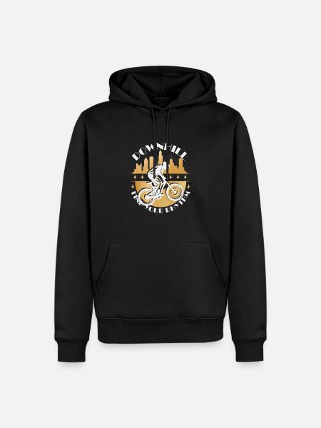 Downhill Rhythm - Men’s Premium Organic Hoodie - black
