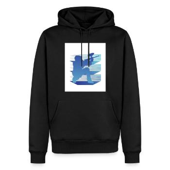 Geometry Paintball - Men’s Premium Organic Hoodie - black - Front - Nico (187cm)